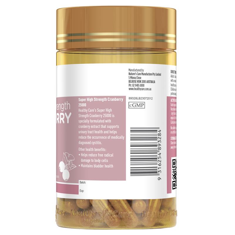Load image into Gallery viewer, Healthy Care Super Cranberry 25000 90 Capsules
