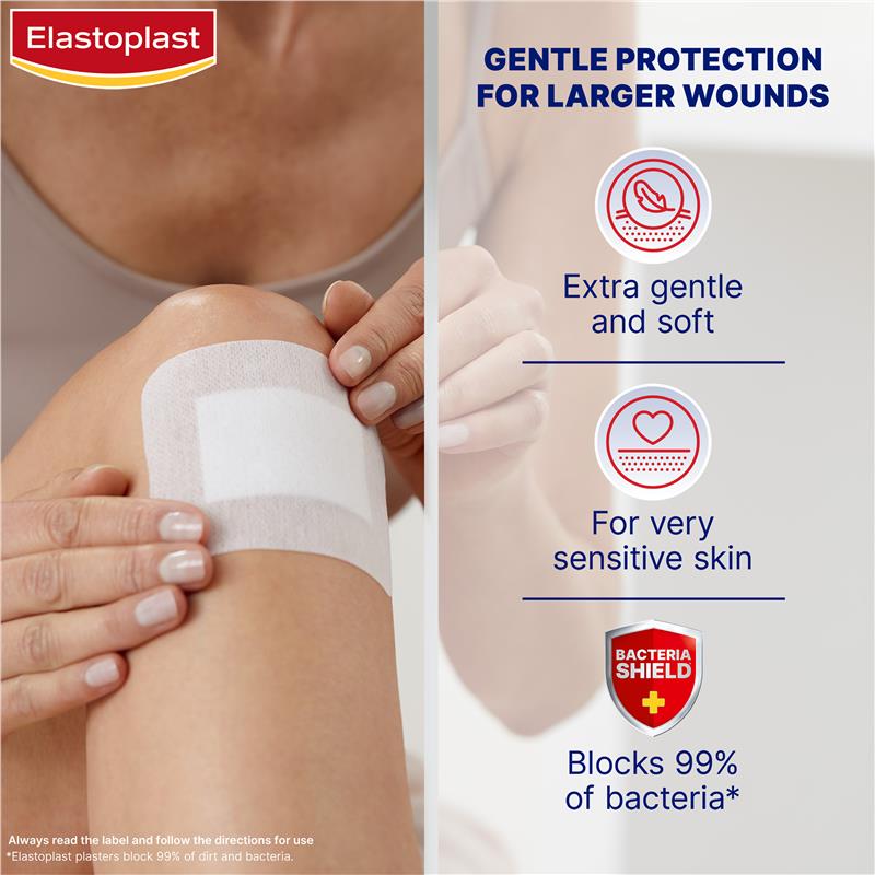 Load image into Gallery viewer, Elastoplast Ultra Sensitive Dressing XXL 8 x 10cm 5 Pack
