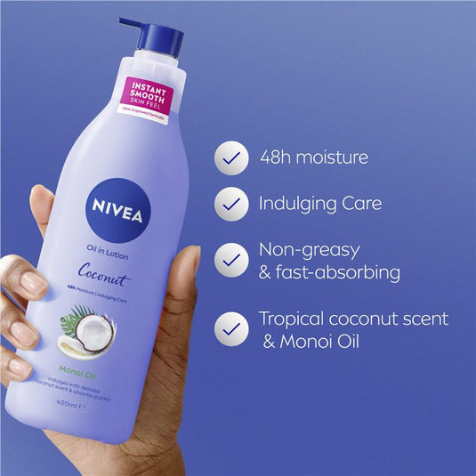 NIVEA Oil In Lotion Body Lotion Coconut & Monoi Oil 400ml