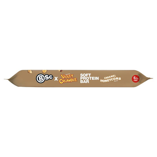 BSc x Violet Crumble Soft Protein Bar Caramel Honeycomb 55g