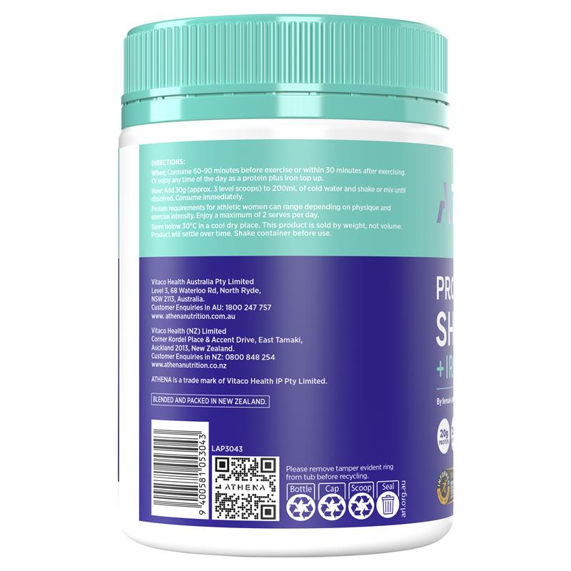 Load image into Gallery viewer, Athena Protein + Iron Chocolate 450g
