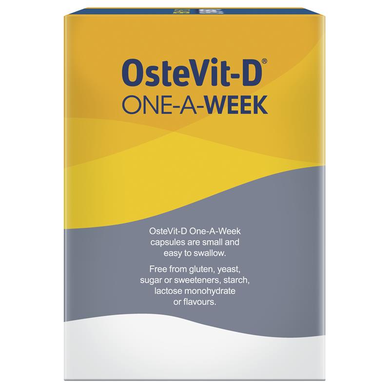 Load image into Gallery viewer, OsteVit-D Vitamin D3 7000iu 1 A Week 50 Capsules - Colecalciferol (S3)

