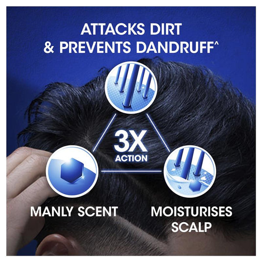 Head & Shoulders Ultra Men Sports Fresh Mens 2in1 Anti Dandruff Shampoo And Conditioner 750ml