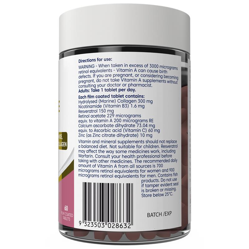 Load image into Gallery viewer, Bioglan Skin Radiance + Collagen 60 Tablets
