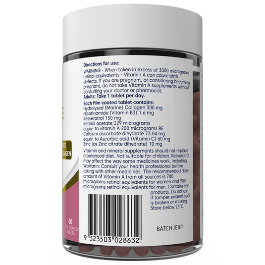 Bioglan Skin Radiance + Collagen 60 Tablets