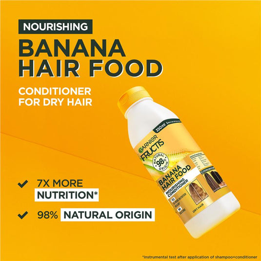 Garnier Fructis Hair Food Nourishing Banana Conditioner For Dry Hair 350ml