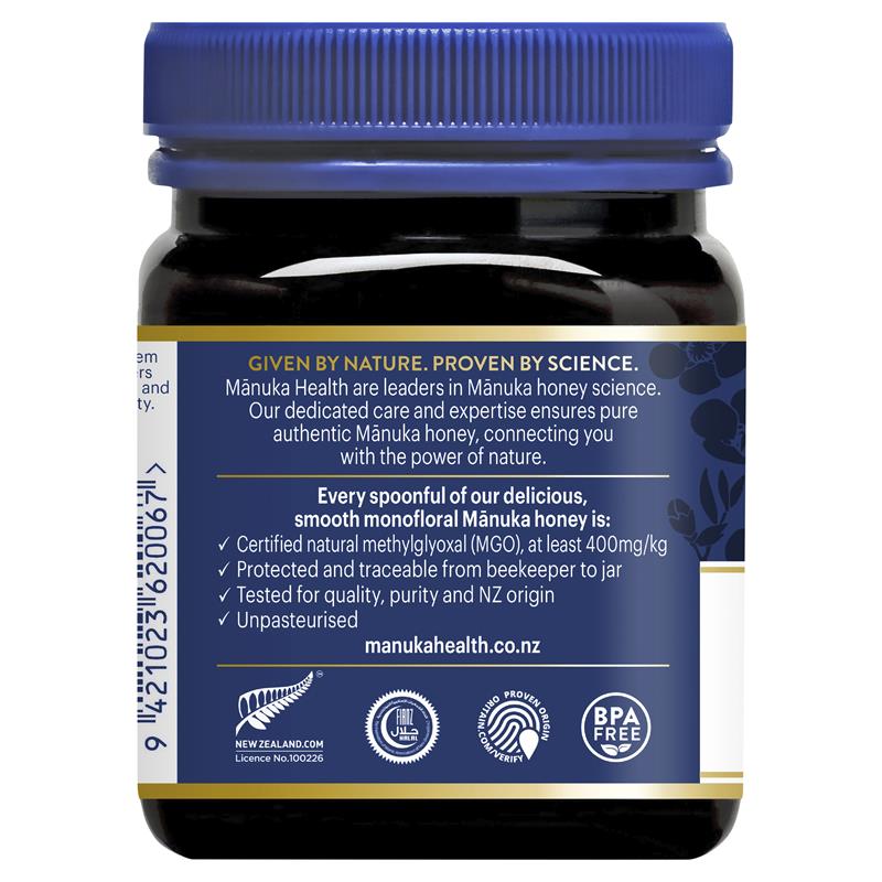 Load image into Gallery viewer, Manuka Health MGO 400+ Manuka Honey 250g (Not For Sale In WA)

