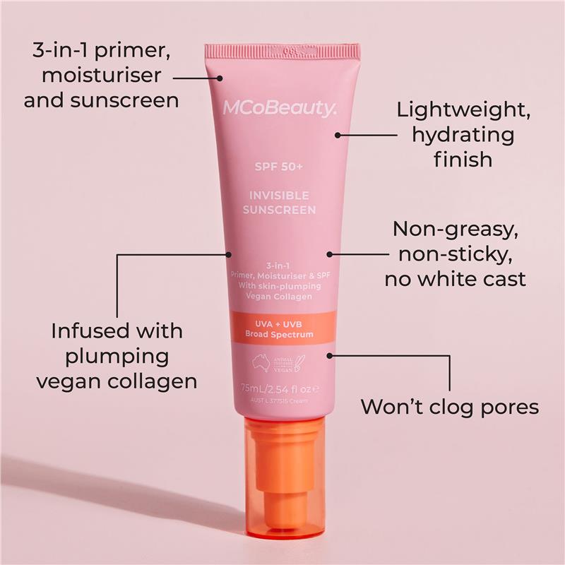 Load image into Gallery viewer, MCoBeauty SPF50+ 3 in 1 Invisible Sunscreen 75ml
