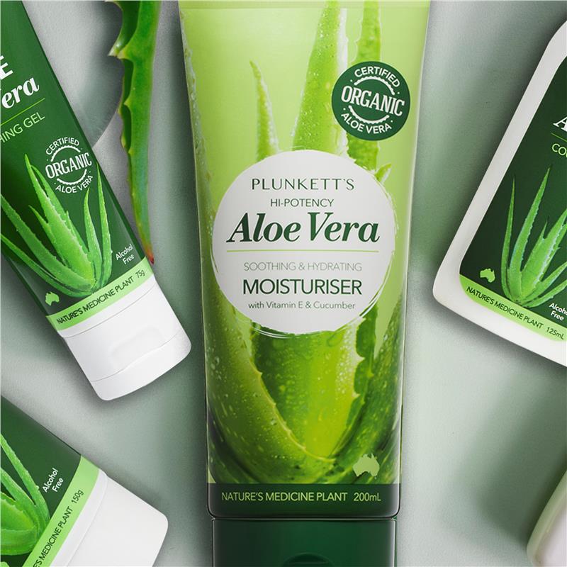 Load image into Gallery viewer, Plunketts Hi-Potency Aloe Vera Soothing &amp; Hydrating Moisturiser 200ml
