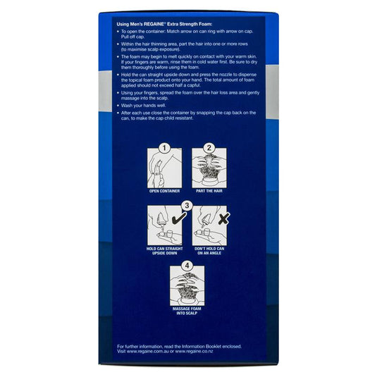 Regaine Mens 5% Minoxidil Foam Hair Regrowth Treatment 4 x 60g