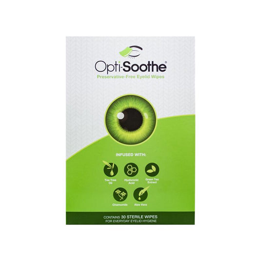 Opti-Soothe Preservative Free Eyelid Wipes 30 Wipes
