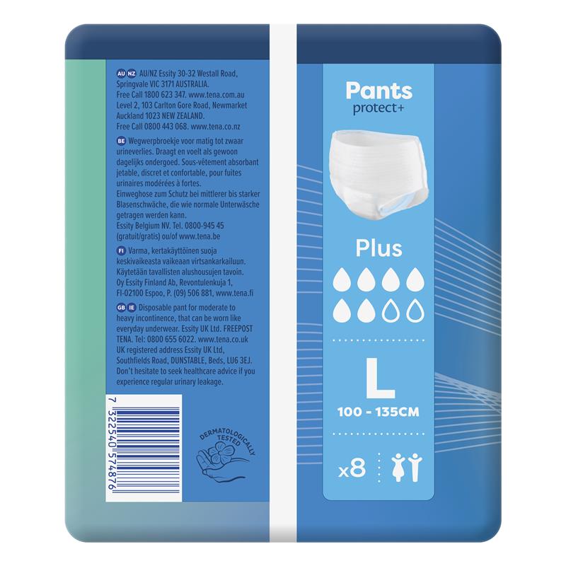Load image into Gallery viewer, TENA Pants Plus Large 8 Pack

