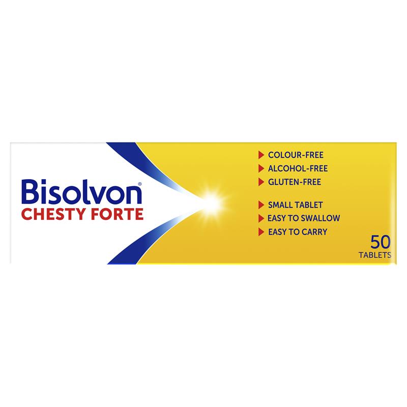 Load image into Gallery viewer, Bisolvon Chesty Forte Cough Tablets 50 Pack
