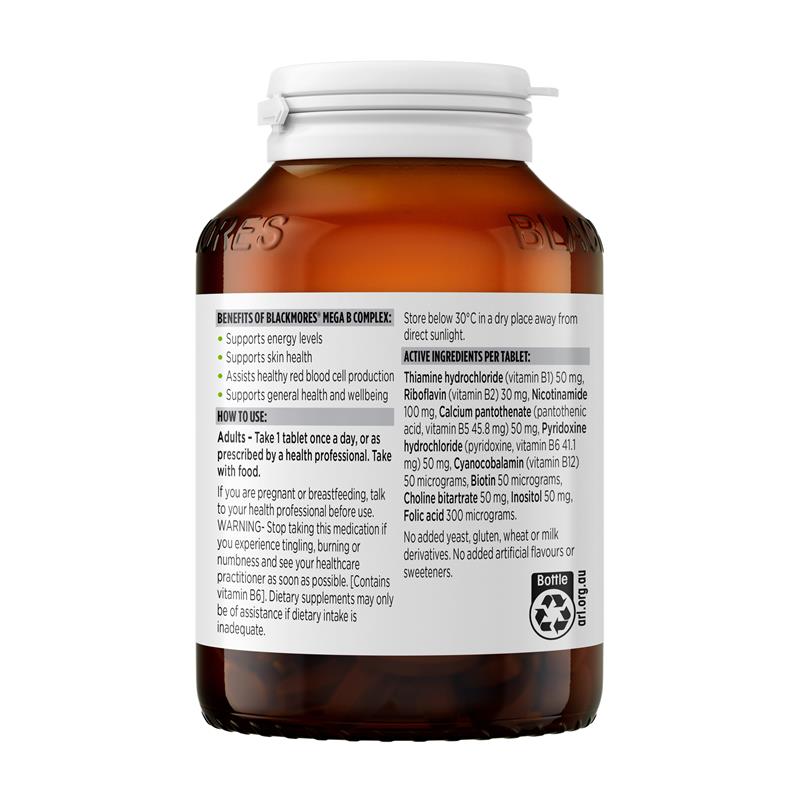 Load image into Gallery viewer, Blackmores Mega B Complex 200 Tablets
