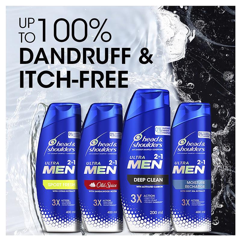 Load image into Gallery viewer, Head &amp; Shoulders Ultramen 2 in 1 Deep Clean Anti Dandruff Shampoo &amp; Conditioner 400ml
