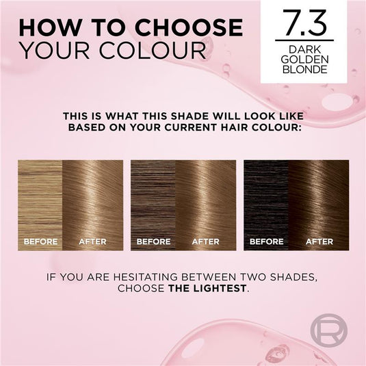 L'Oreal Excellence Creme 7.3 Dark Golden Blonde Hair Colour