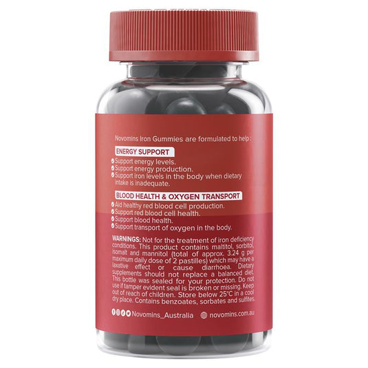 Novomins Iron 60 Gummies NEW