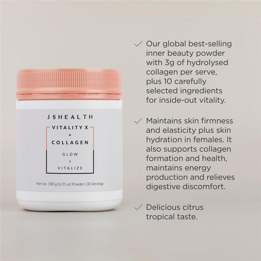 JSHealth Vitality X + Collagen 180g
