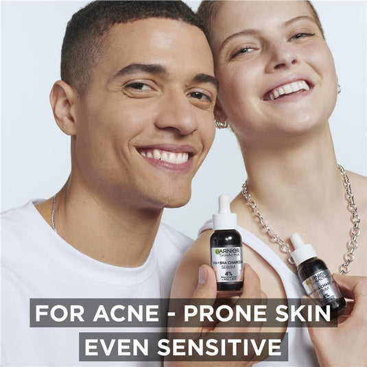 Garnier Pure Active AHA + BHA Charcoal Anti-Blemish Serum 30ml