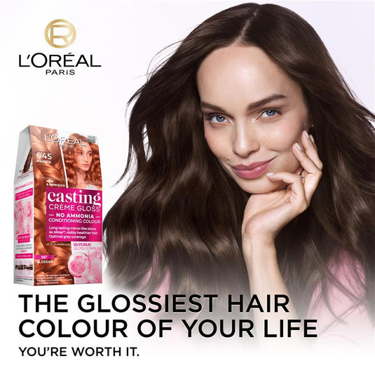 L'Oreal Paris Casting Creme Gloss Semi-Permanent Hair Colour - 645 Amber (Ammonia free)