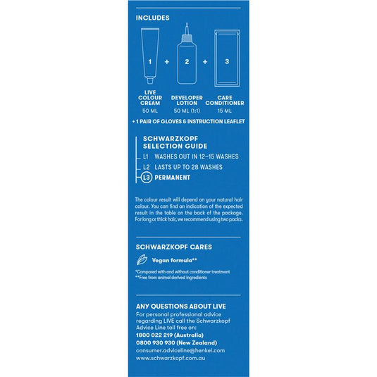 Schwarzkopf Live Colour Permanent 4.45 Rich Chocolate