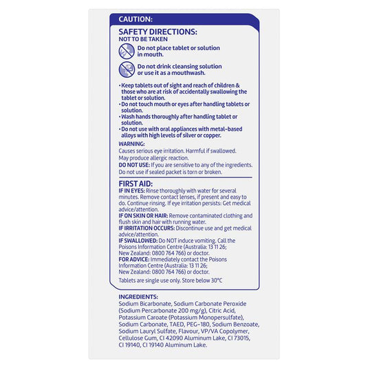 Polident Retainer and Mouthguard Cleanser 108 Tablets Exclusive Size