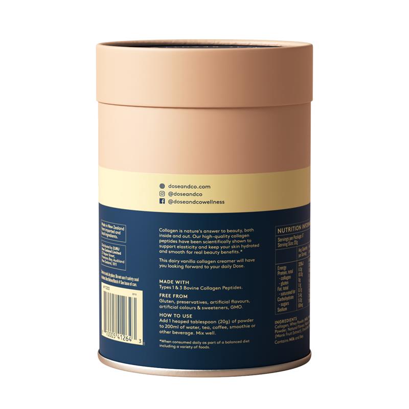 Load image into Gallery viewer, Dose &amp; Co Collagen Creamer Vanilla 340g
