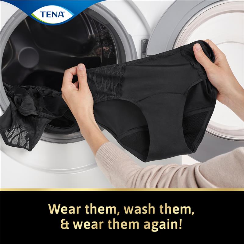 Load image into Gallery viewer, TENA Washable Absorbent Underwear Classic Noir Size 14-16
