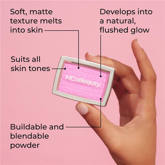 MCoBeauty Glow Up pH Powder Blush Rosy Pink