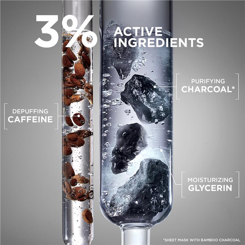 Load image into Gallery viewer, Garnier SkinActive Charcoal + Caffeine Eye Mask 20ml
