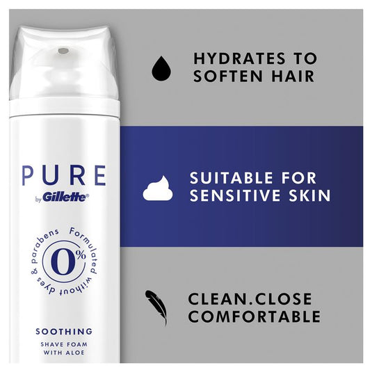 Gillette Pure Sensitive Shave Foam 245g