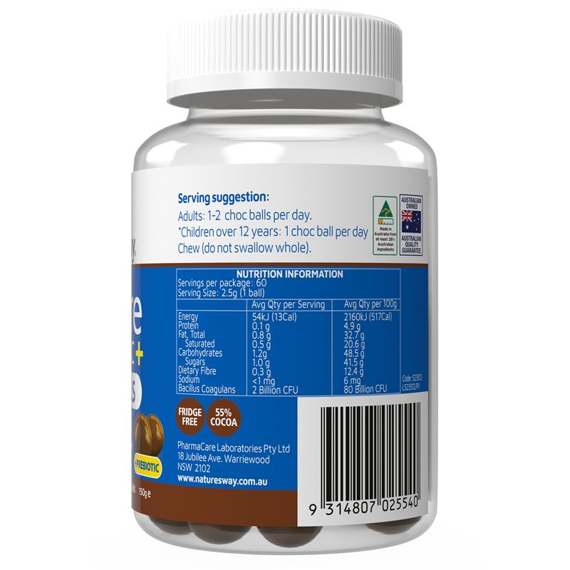 Load image into Gallery viewer, Nature's Way Restore Probiotic Chocolate Balls 60
