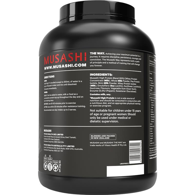Load image into Gallery viewer, Musashi High Protein Vanilla 2kg
