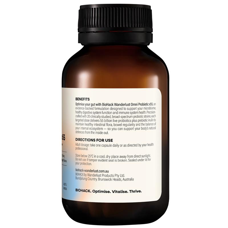 Load image into Gallery viewer, BioHack Wanderlust Omni Probiotic x55 60 Capsules
