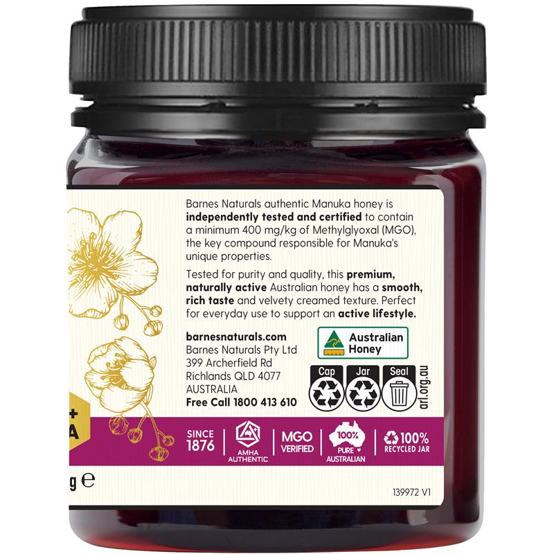 Load image into Gallery viewer, Barnes Naturals Australian Manuka Honey 1kg MGO 400+
