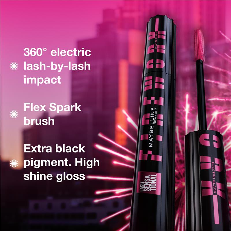 Load image into Gallery viewer, Maybelline Lash Sensational Firework Mascara Electro Black
