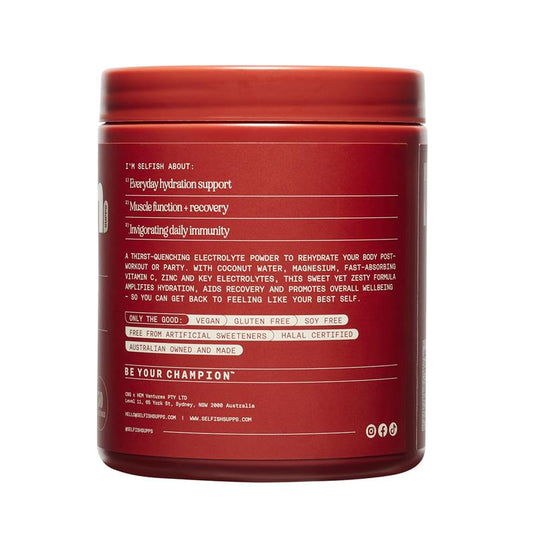 Selfish Hydrate Me Pink Lemonade Flavour 300g