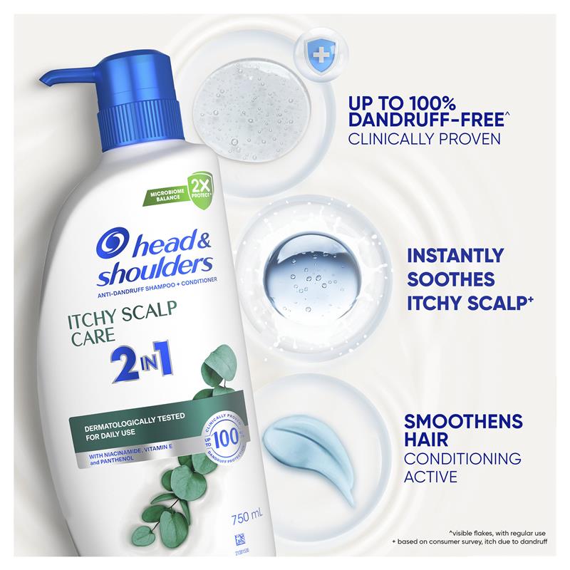 Load image into Gallery viewer, Head &amp; Shoulders Itchy Scalp Care 2in1 Shampoo + Conditioner 750ml
