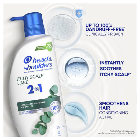Head & Shoulders Itchy Scalp Care 2in1 Shampoo + Conditioner 750ml