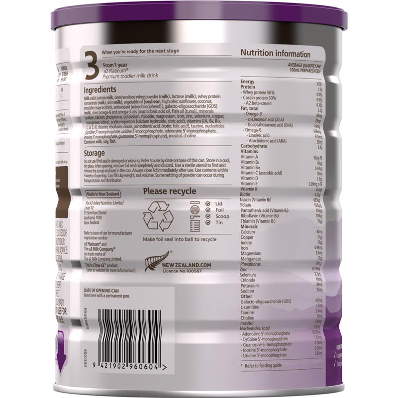 Load image into Gallery viewer, A2 Platinum Premium Follow On Formula Stage 2 From 6 Months 900g
