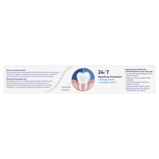 Sensodyne Toothpaste Daily Care + Whitening 160g Exclusive Size