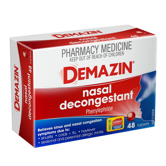 Demazin Nasal Decongestant 48 Tablets