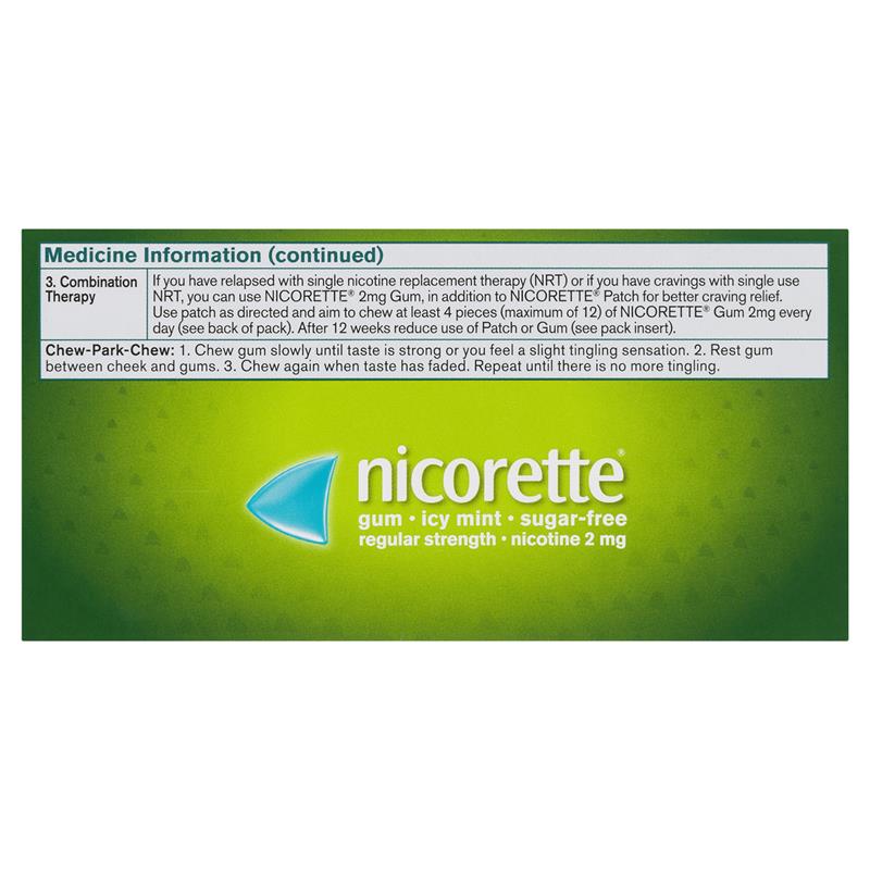 Load image into Gallery viewer, Nicorette Gum 2mg Icy Mint 75 Pieces
