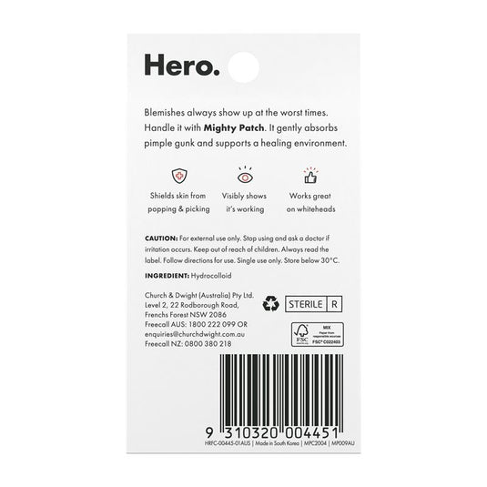 Hero Mighty Patch Duo Pimple Patches Travel Size 12 pack
