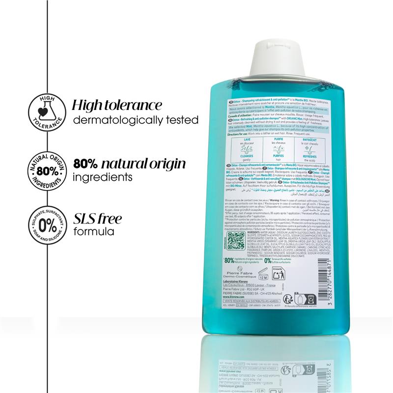 Load image into Gallery viewer, Klorane Scalp Detox Shampoo with Aquatic Mint 400ml
