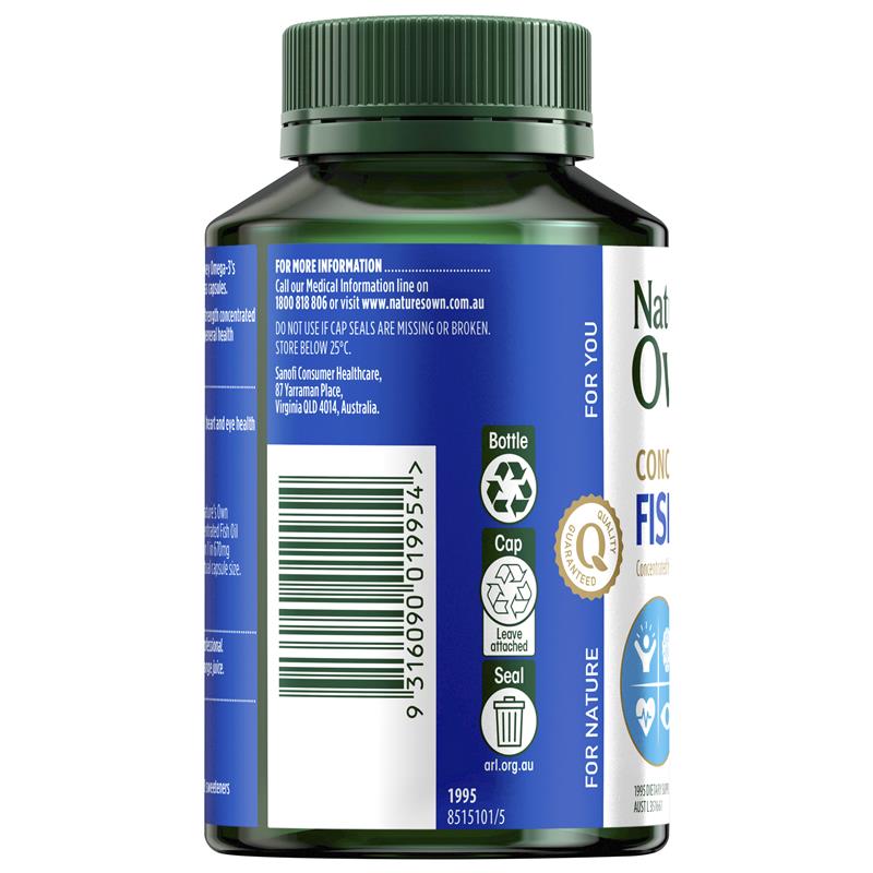 Load image into Gallery viewer, Nature's Own 4 In 1 Concentrated Fish Oil 90 Capsules
