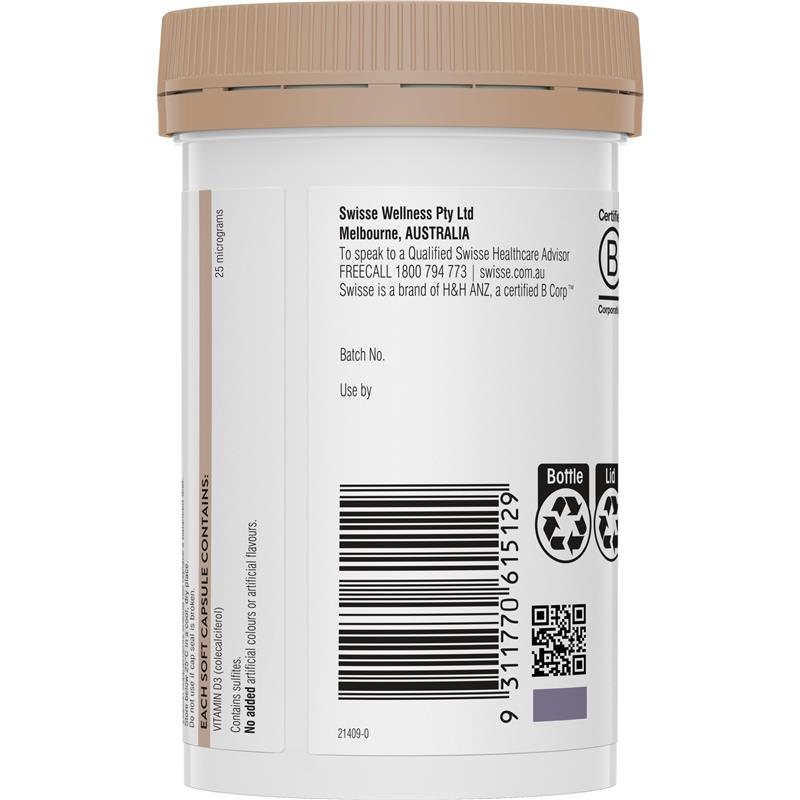 Load image into Gallery viewer, Swisse Vitamin D 400 Capsules
