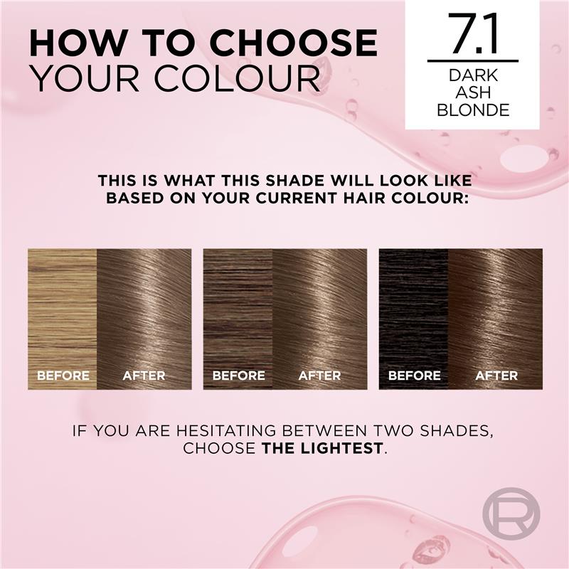 Load image into Gallery viewer, L'Oreal Excellence Creme 7.1 Dark Ash Blonde Hair Colour

