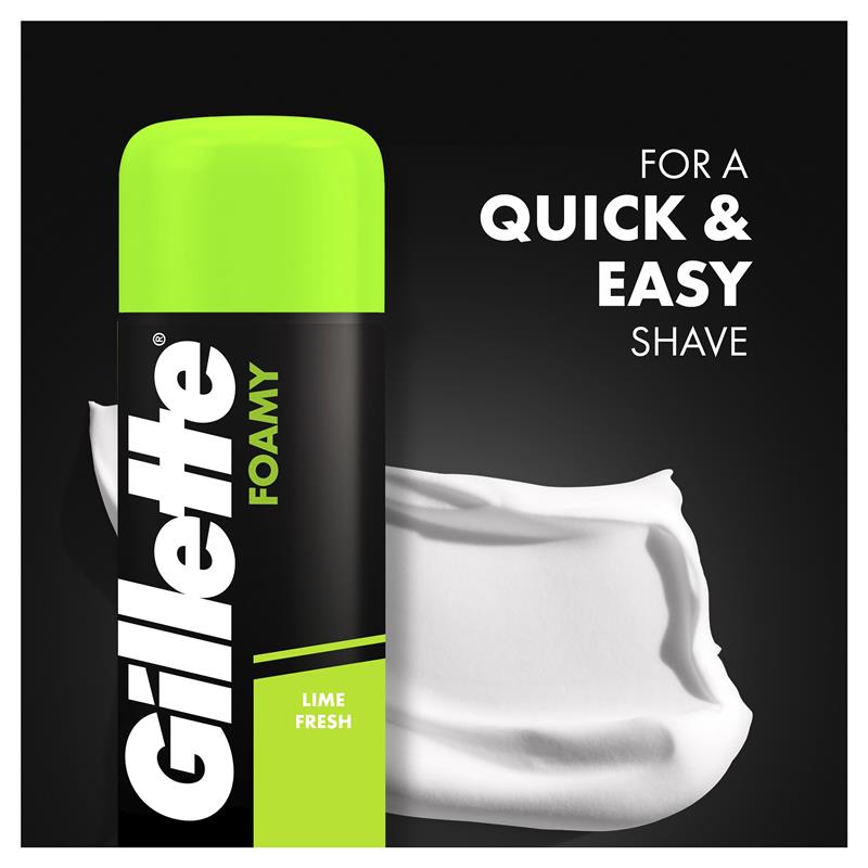 Load image into Gallery viewer, Gillette Shave Foam Lemon/Lime Value Pack 333g
