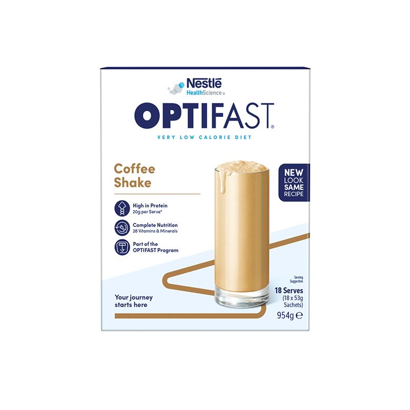 Load image into Gallery viewer, Optifast VLCD Shake Coffee 18 x 53g Exclusive Bulk Size
